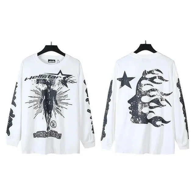Long Sleeve Tee Hellstar Graphic Print