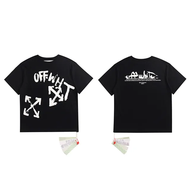 Off-White Arrow Graphic Tee Painted Arrows