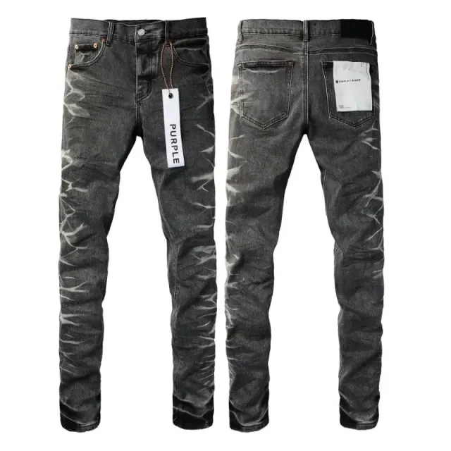 Purple Brand Slim Fit Jeans Acid Wash