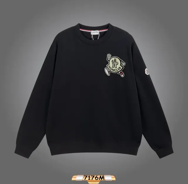 Moncler Crewneck Sweatshirt Embroidered Logo