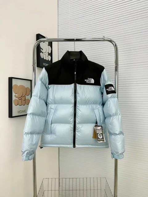 The North Face Nuptse Jacket Light Blue/Black
