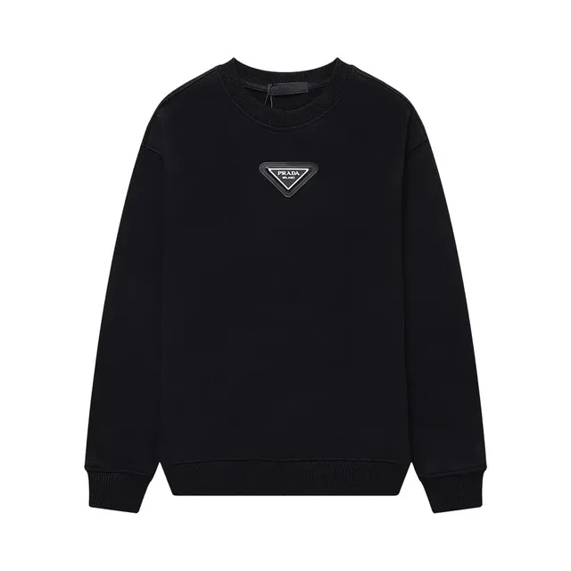 Prada Crewneck Sweatshirt Triangle Logo