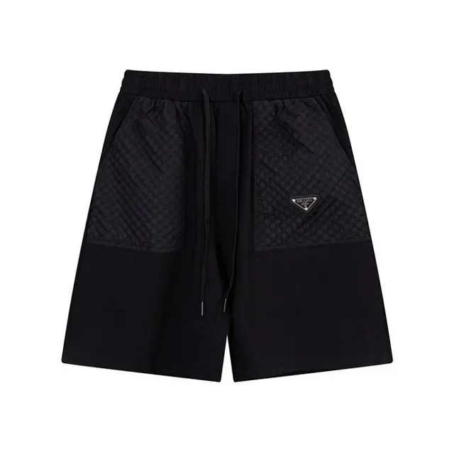 Prada Quilted Panel Shorts Black