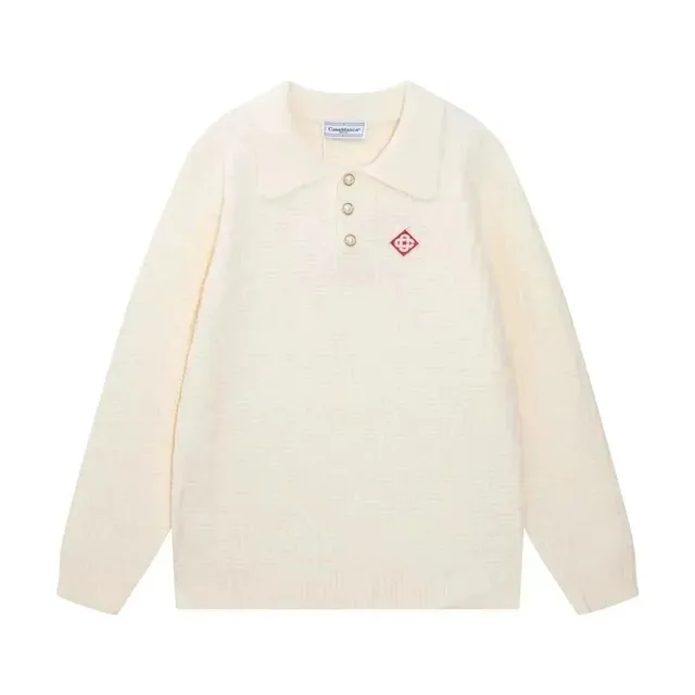 Casablanca Polo Sweater Diamond Logo