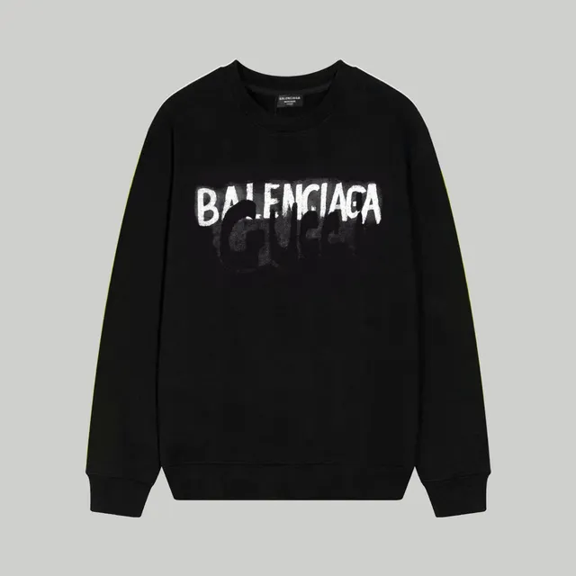 Crewneck Sweatshirt Balenciaga x Gucci Logo Print