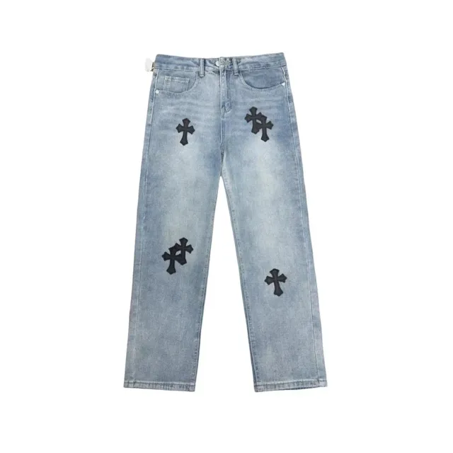 Chrome Hearts Jeans Cross Patch