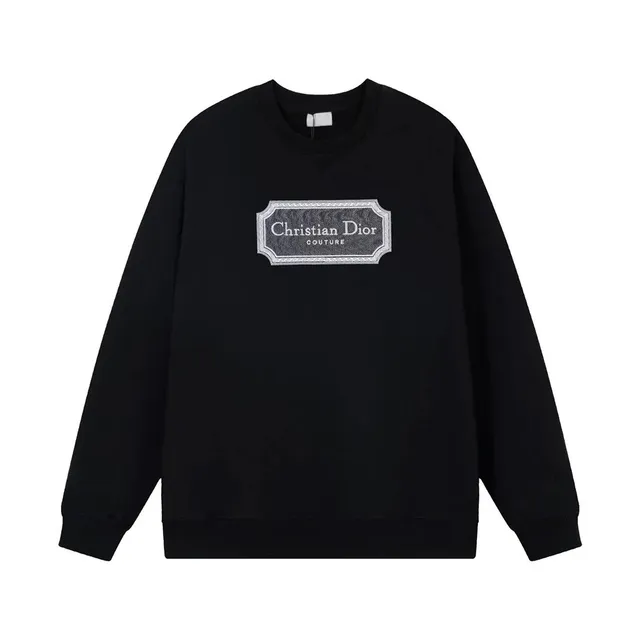 Dior Couture Logo Sweatshirt Embroidered Label