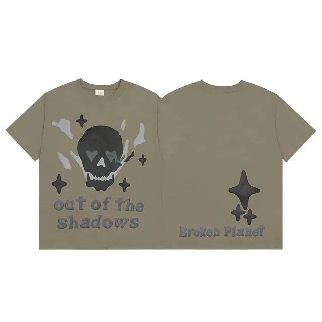 Broken Planet Out of the Shadows Tee Skull Graphic