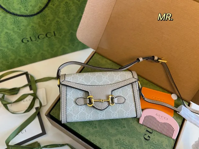 Gucci Horsebit 1955 Mini Bag GG Supreme Canvas