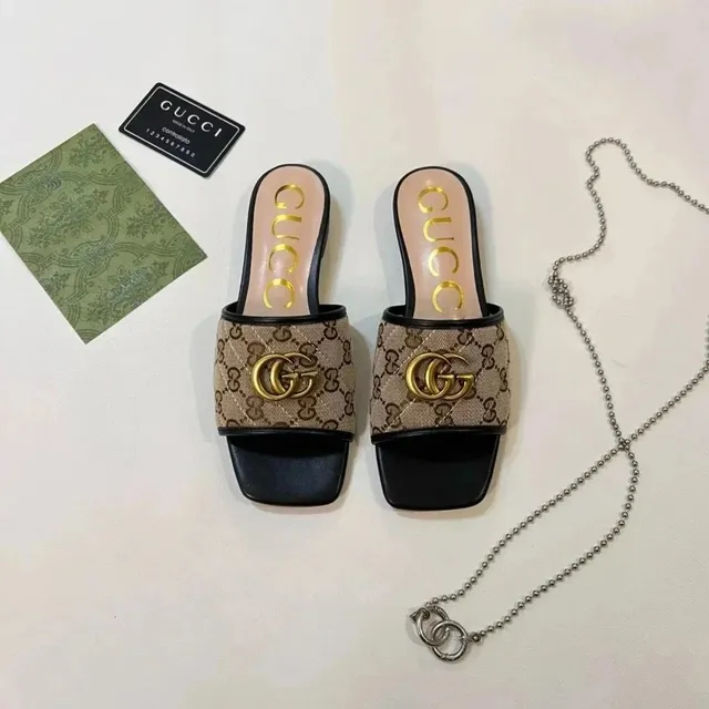 Gucci GG Marmont Slide Monogram Canvas