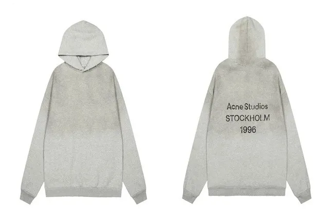 Acne Studios Hooded Sweatshirt Stockholm 1996 Print