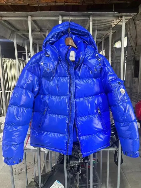 Moncler Down Jacket Shiny Royal Blue