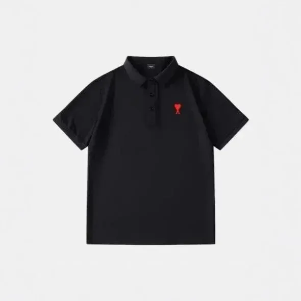 Amiri Polo Shirt Red Heart Logo