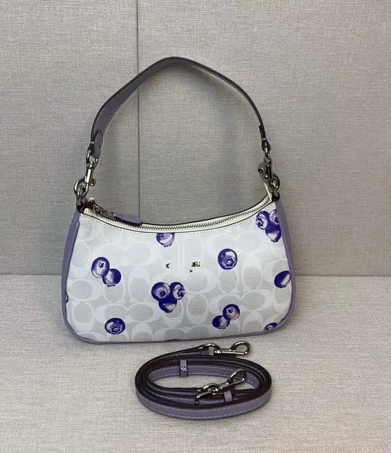 Coach Shoulder Bag Blueberry Print