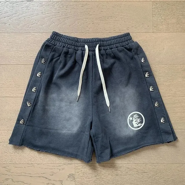 Hellstar Logo Shorts Flame Patch