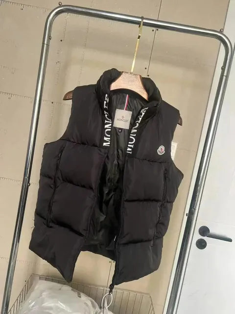 Moncler Puffer Vest Logo Tape
