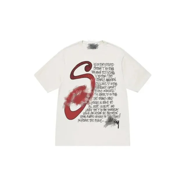 Stüssy Graphic Tee S Logo Print