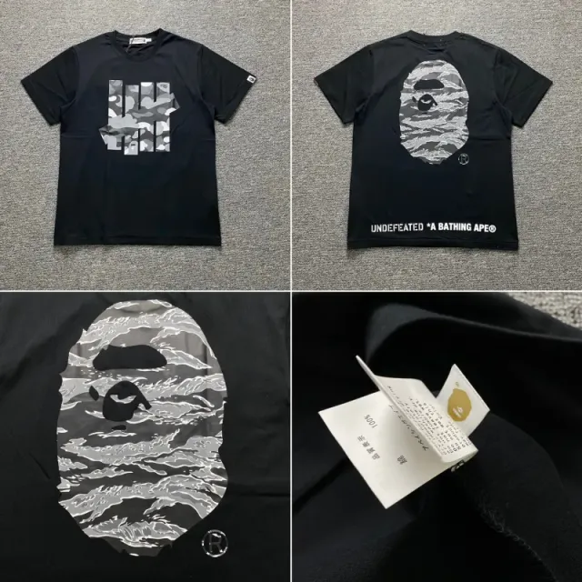 Short-Sleeve Tee Undefeated x BAPE Camo Ape Head