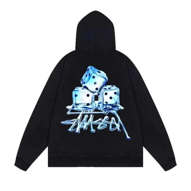 Stüssy Hooded Sweatshirt Ice Dice Graphic