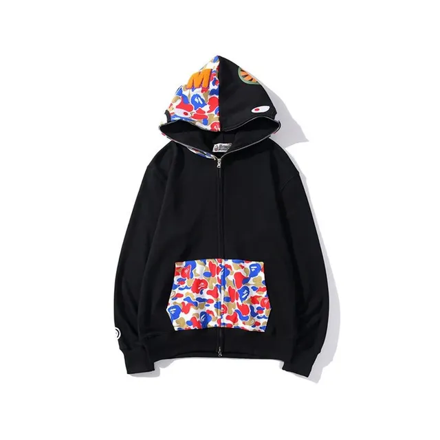 BAPE Shark Full Zip Hoodie Camouflage Panel