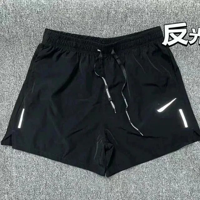反光打勾三分裤