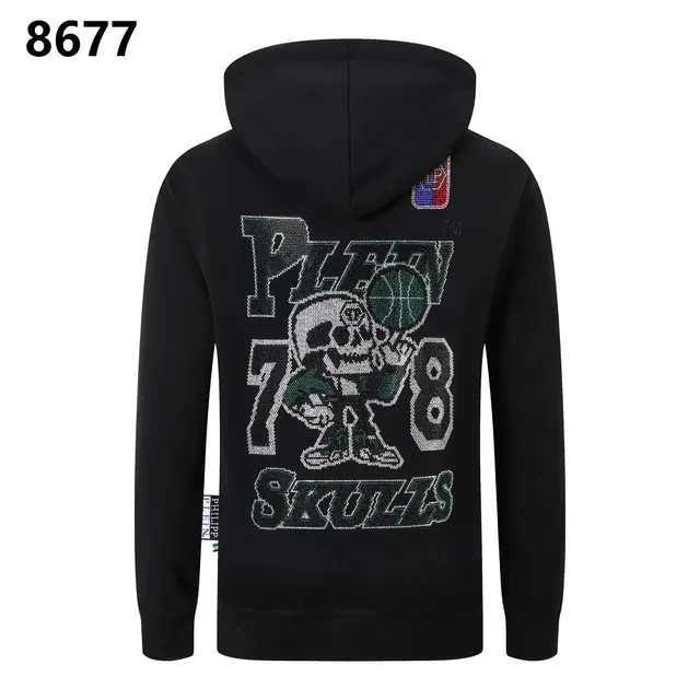 Philipp Plein Skulls Hoodie Crystal Embellished