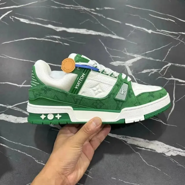 Louis Vuitton LV Trainer Monogram Green