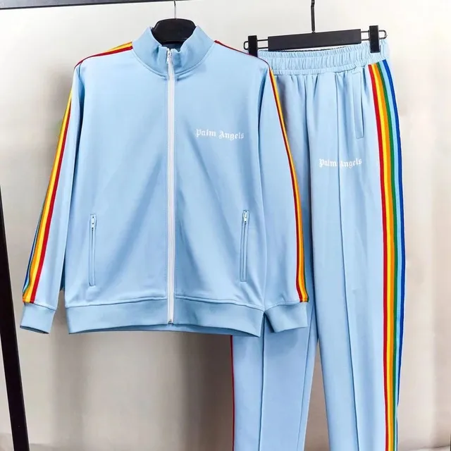 Palm Angels Track Suit Rainbow Stripe