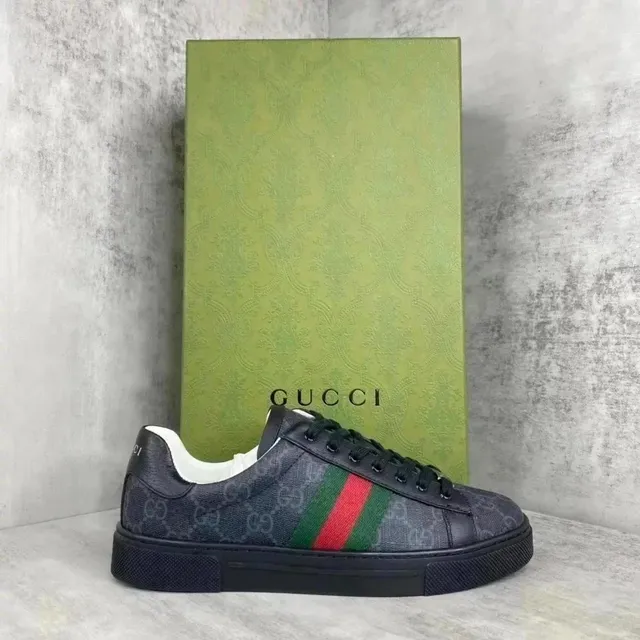 Gucci Ace Low GG Supreme Web Stripe