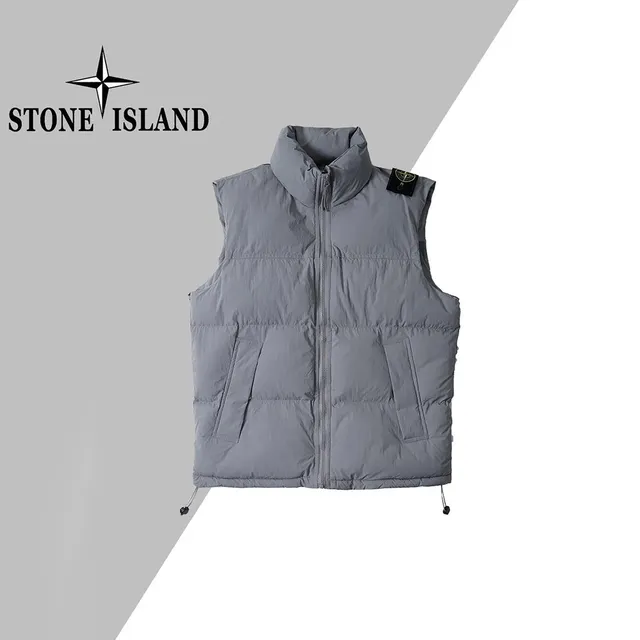 Stone Island Padded Vest Light Grey