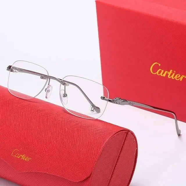 Cartier Juste Un Clou Rimless Glasses Silver Frame