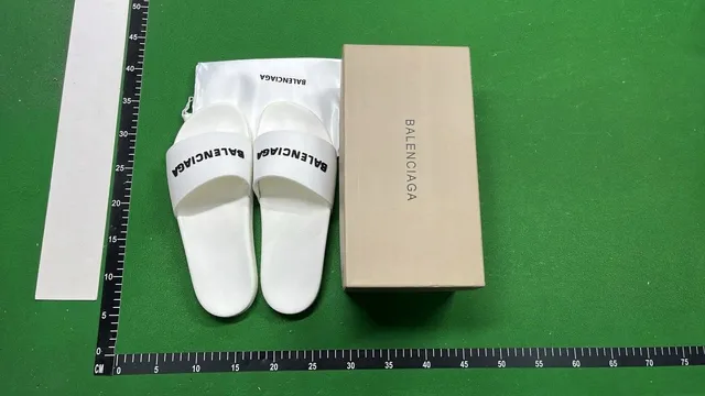 Balenciaga Logo Slide Black Logo