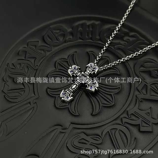 Chrome Hearts Cross Pendant Fleur-de-Lis