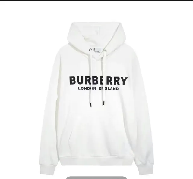 Burberry Logo Hoodie London England Print