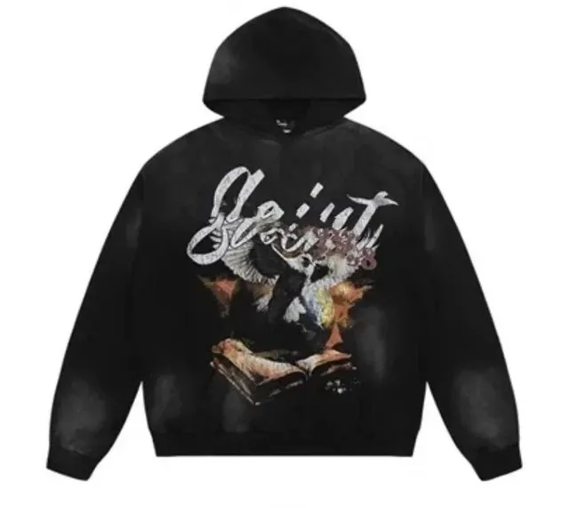Saint Laurent Hooded Sweatshirt Graphic Print