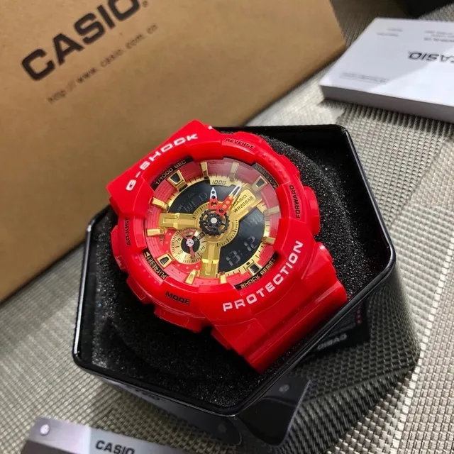 Casio G-Shock GA-110 Red Gold