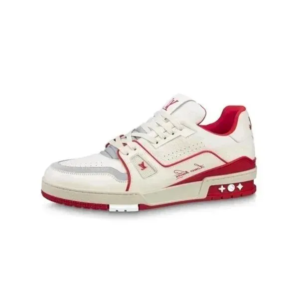 Louis Vuitton LV Trainer White Red