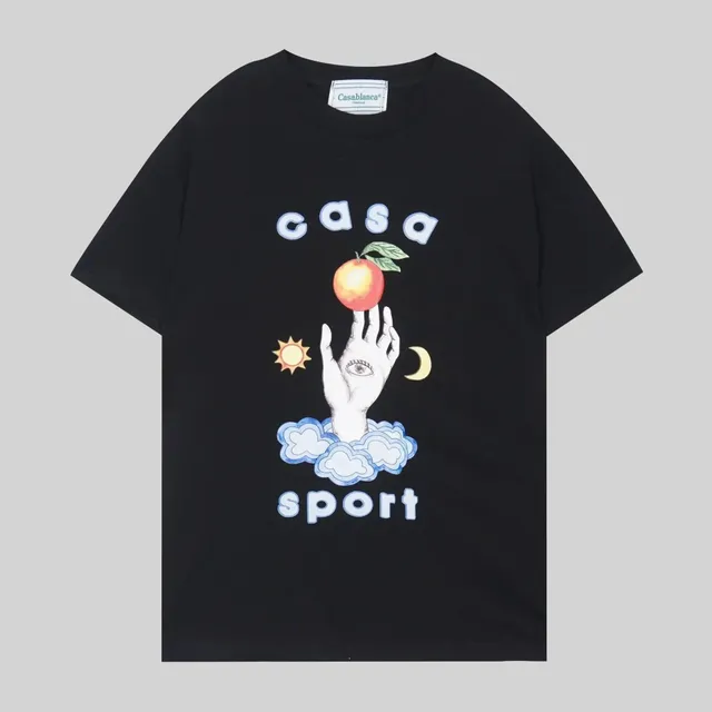 Casablanca Casa Sport Tee Apple Hand Graphic