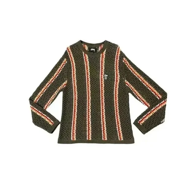 Stüssy Knit Sweater Striped Crochet