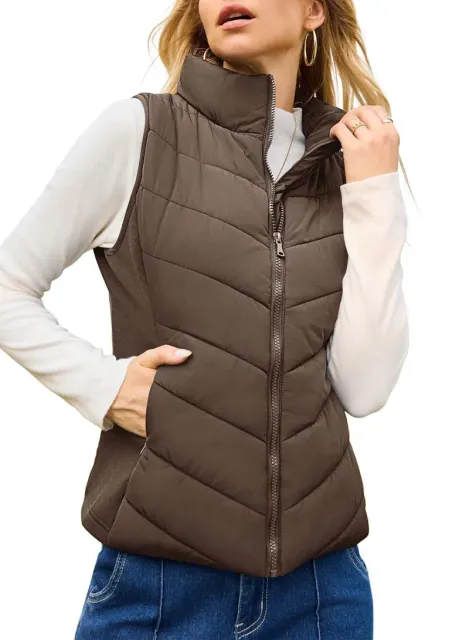 Moncler Quilted Puffer Vest Zip-Front