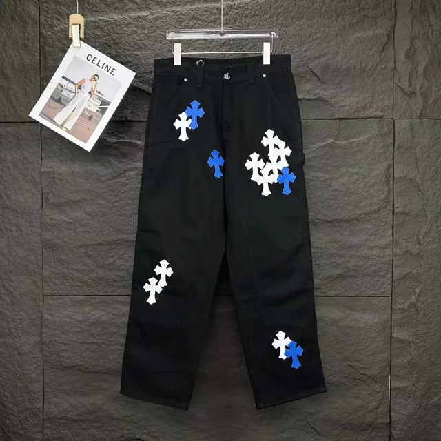 Chrome Hearts Cross Patch Trousers