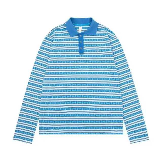 Polo Ralph Lauren Polo Shirt Striped with Snowflake Print