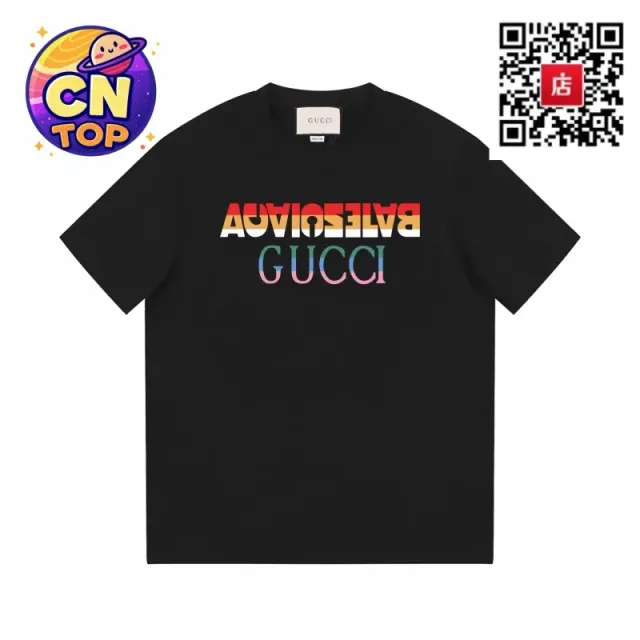 Gucci T-Shirt Rainbow Logo Print