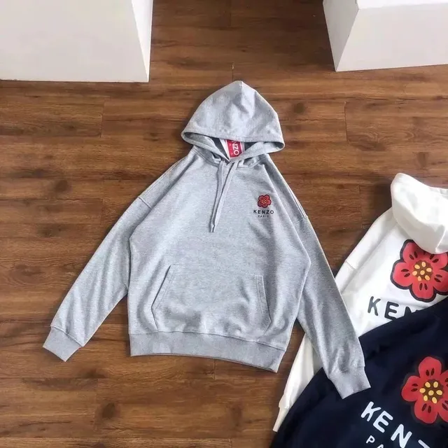 Kenzo Flower Hoodie Embroidered Logo