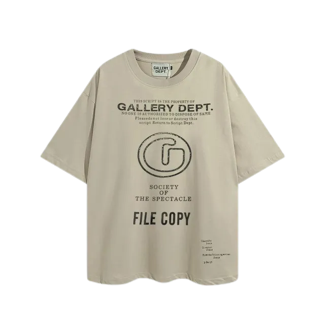 Gallery Dept. Script Tee File Copy Print