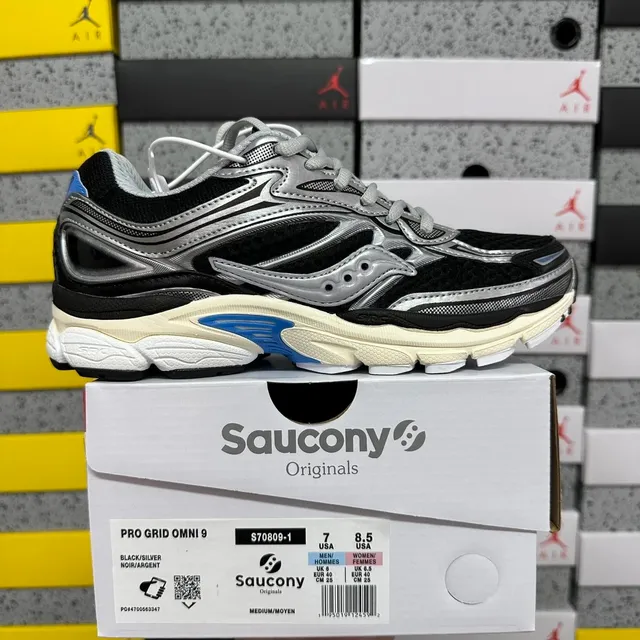 Saucony Pro Grid Omni 9 Black/Silver