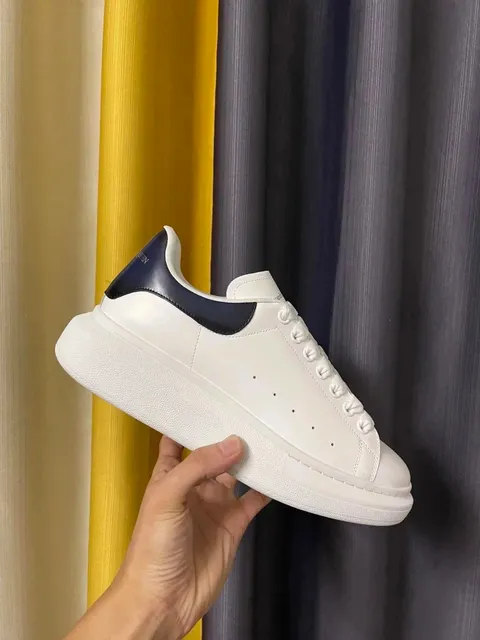 Alexander McQueen Oversized Sneaker White Navy