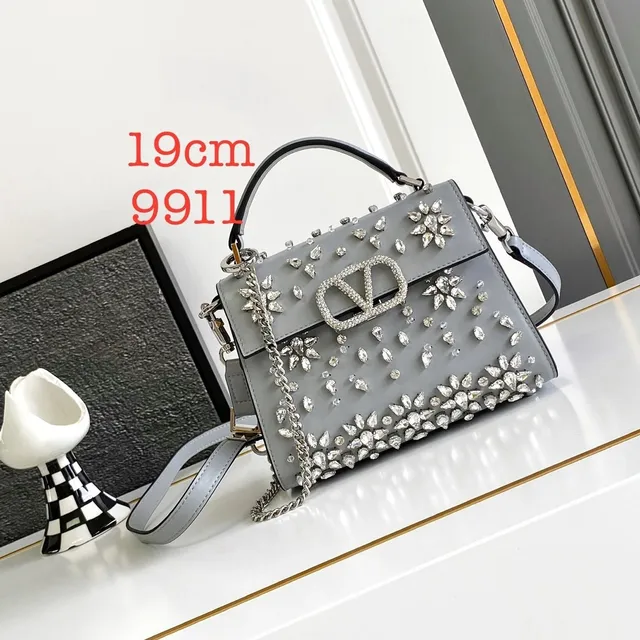 Valentino Rockstud Spike Crystal-Embellished