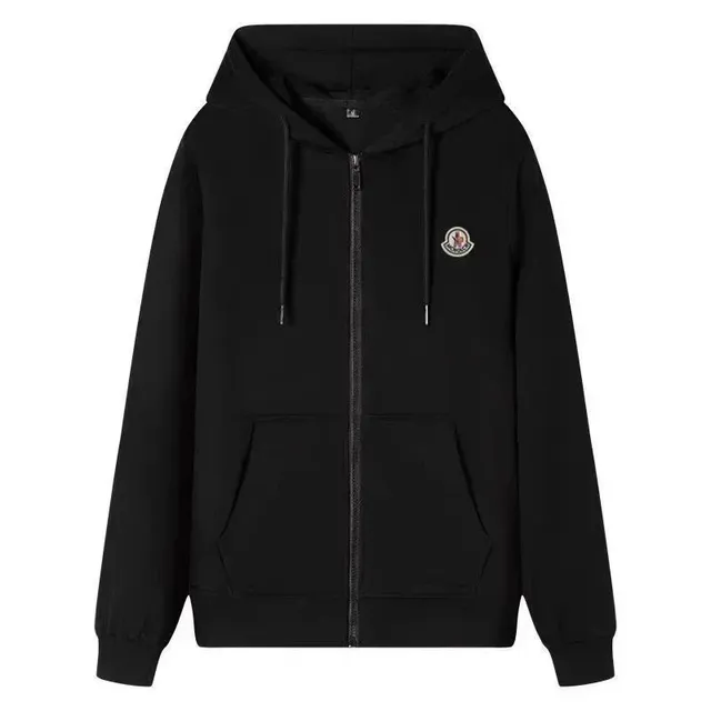 Moncler Zip-Up Hoodie Logo Patch