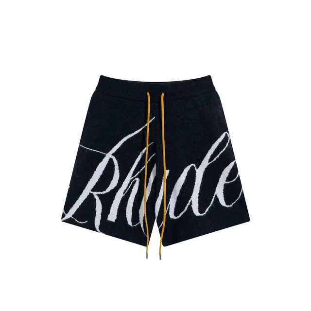 Rhude Knit Shorts Script Logo